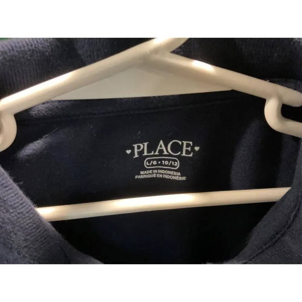 Girls'‎ Navy Blue Polo Style Long Sleeve Shirt Size 10/12 by Children's Place